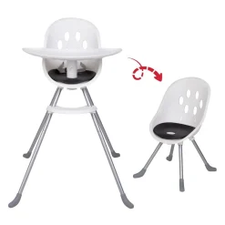 High Chairs & Boosters|Highchairs + Boosters-Phil & Ted's Poppy High Chair (Metal Legs) Black