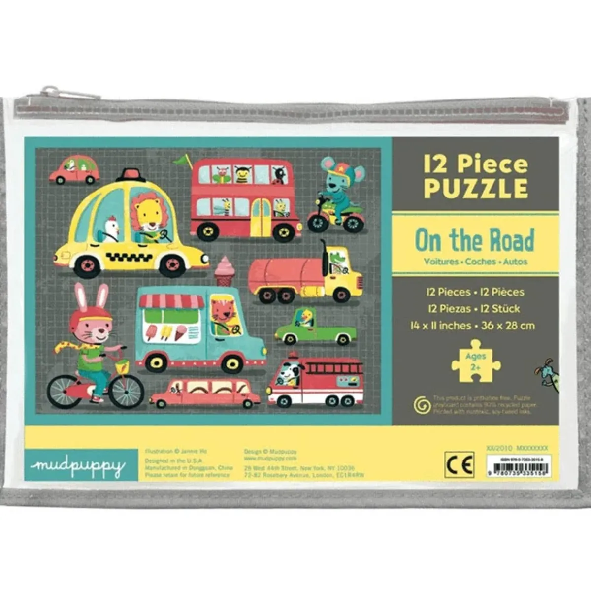 Puzzles|Wooden Toys-Mudpuppy Pouch Puzzle (12 Piece)