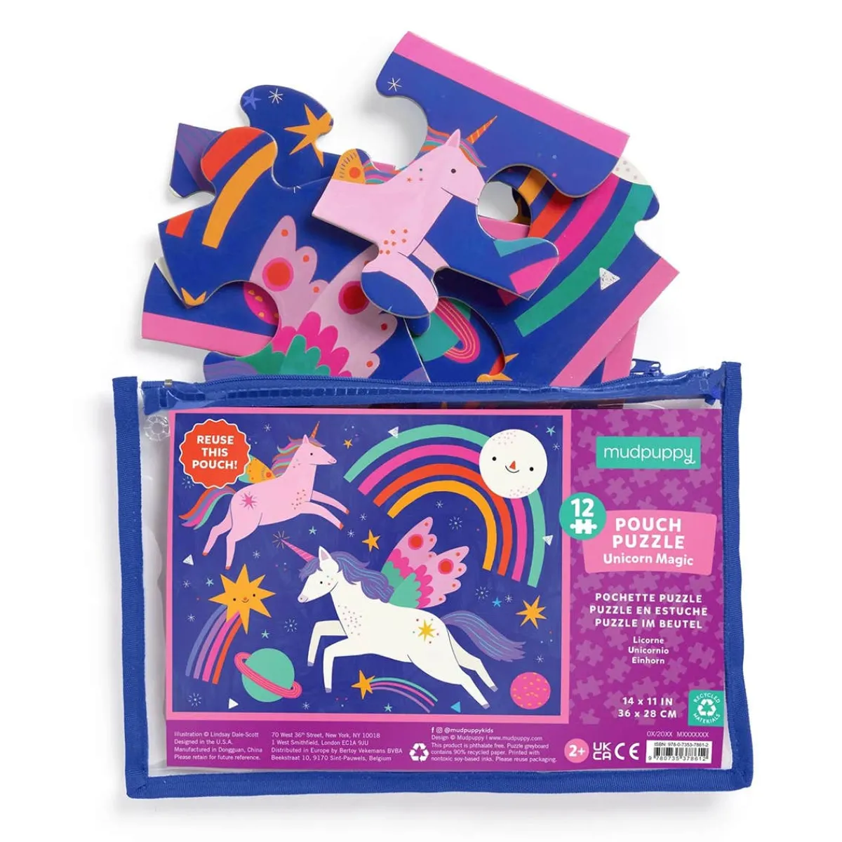 Puzzles|Wooden Toys-Mudpuppy Pouch Puzzle (12 Piece)