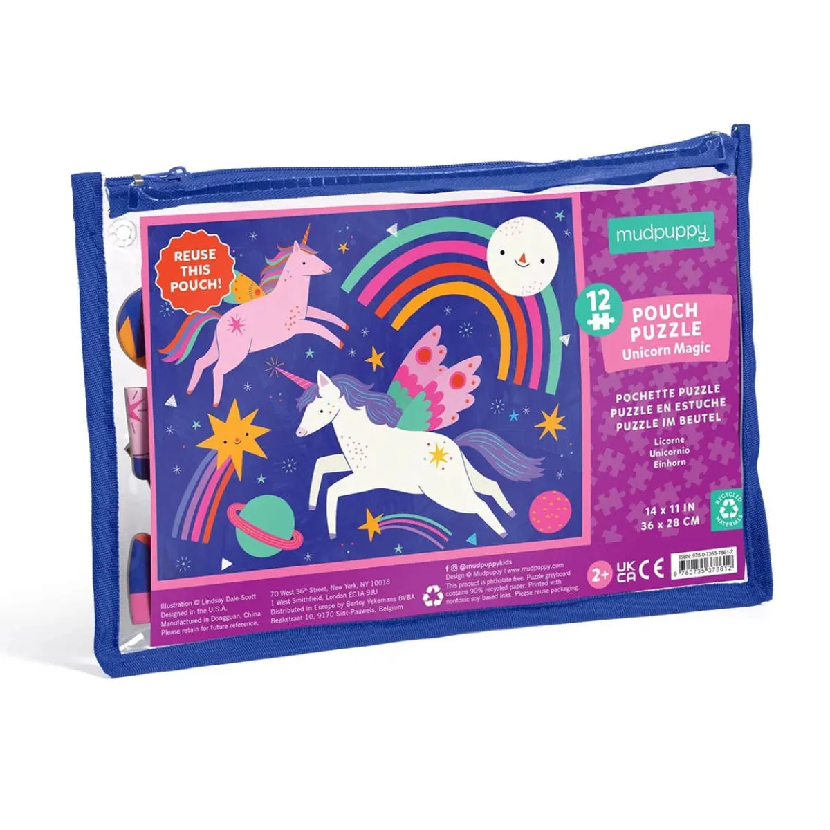 Puzzles|Wooden Toys-Mudpuppy Pouch Puzzle (12 Piece)
