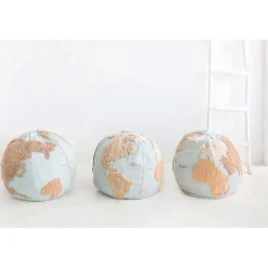 Beanbag Chairs-Lorena Canals Pouf World Map