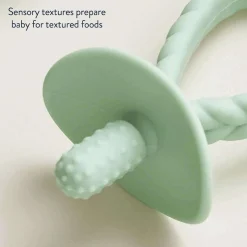 Pacifiers + Clips-Itzy Ritzy Pre-Feeding Teething Set Mint