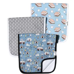Bibs + Burps-Copper Pearl Premium Burp Cloth (3 Pack)