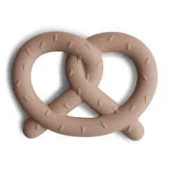 Teethers|Pacifiers + Clips-Mushie Pretzel Teether Natural