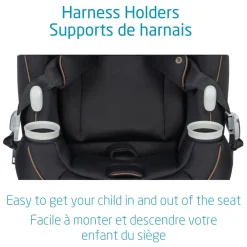 Car Seat Bases|All-In-One Car Seats-Maxi-Cosi Pria All-in-One Luxe Car Seat Designer Black