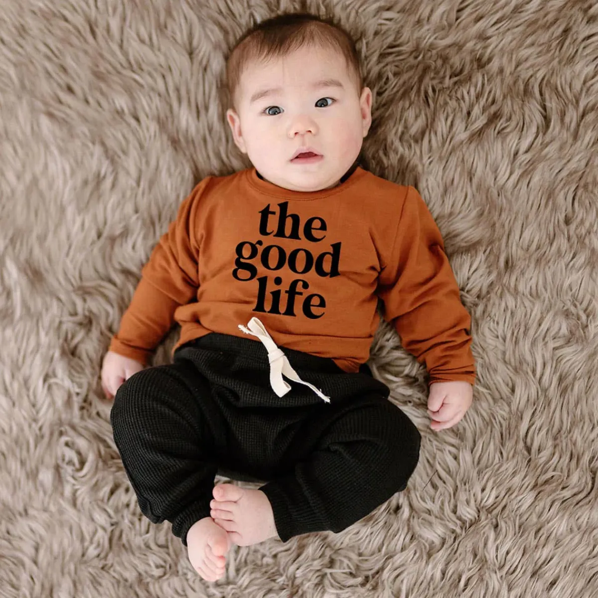 Sweaters + Jackets-Posh & Cozy Printed Crewneck (Infant)