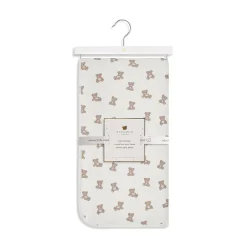 Blankets-Piccolo Bambino Printed Jersey Blanket Lined with Sherpa - Small Print