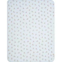Blankets-Piccolo Bambino Printed Jersey Blanket Lined with Sherpa - Small Print
