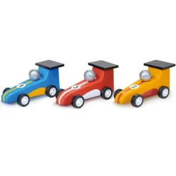 Cars + Trucks|Wooden Toys-Mentari Pullback Racers
