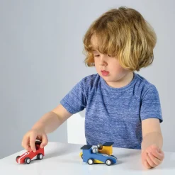 Cars + Trucks|Wooden Toys-Mentari Pullback Racers
