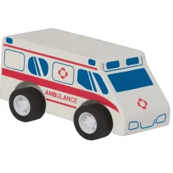 Cars + Trucks-Manhattan Toy Pull-Back Rescuer