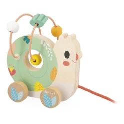 Wooden Toys|Pull Toys-Janod Pure - Animal Baby Looping