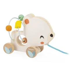Wooden Toys|Pull Toys-Janod Pure - Animal Baby Looping