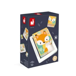 Puzzles|Wooden Toys-Janod Pure 6-Block Tray