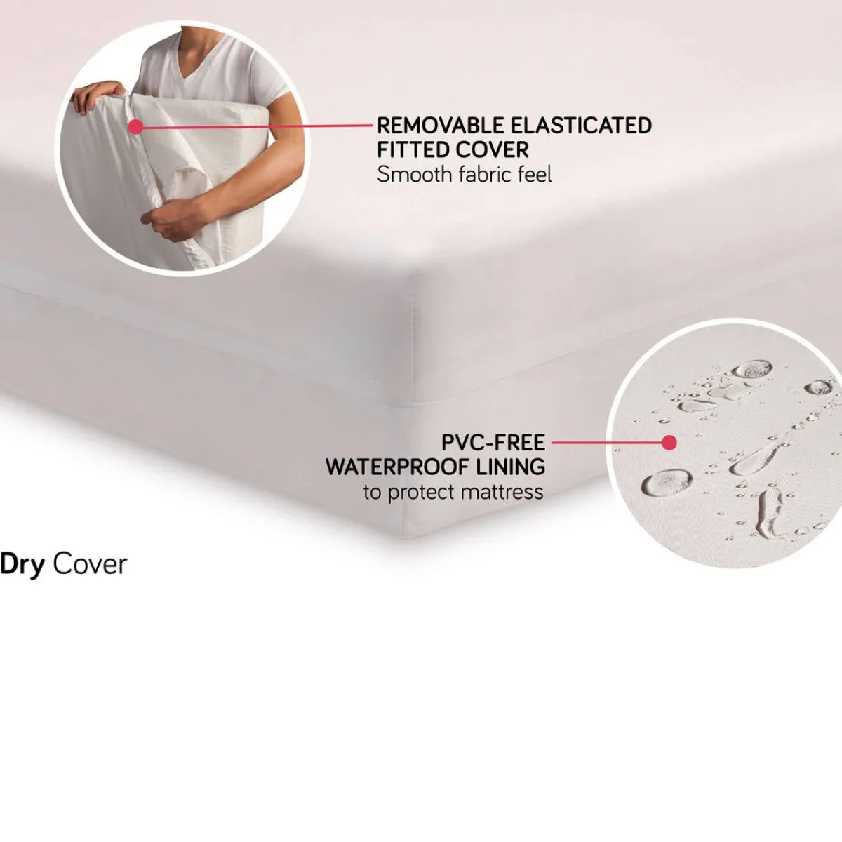 Crib Mattresses-Babyletto Pure Core Full Size Crib Mattress (Dry)