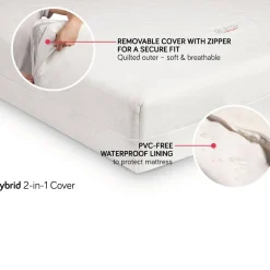 Crib Mattresses-Babyletto Pure Core Full Size Crib Mattress