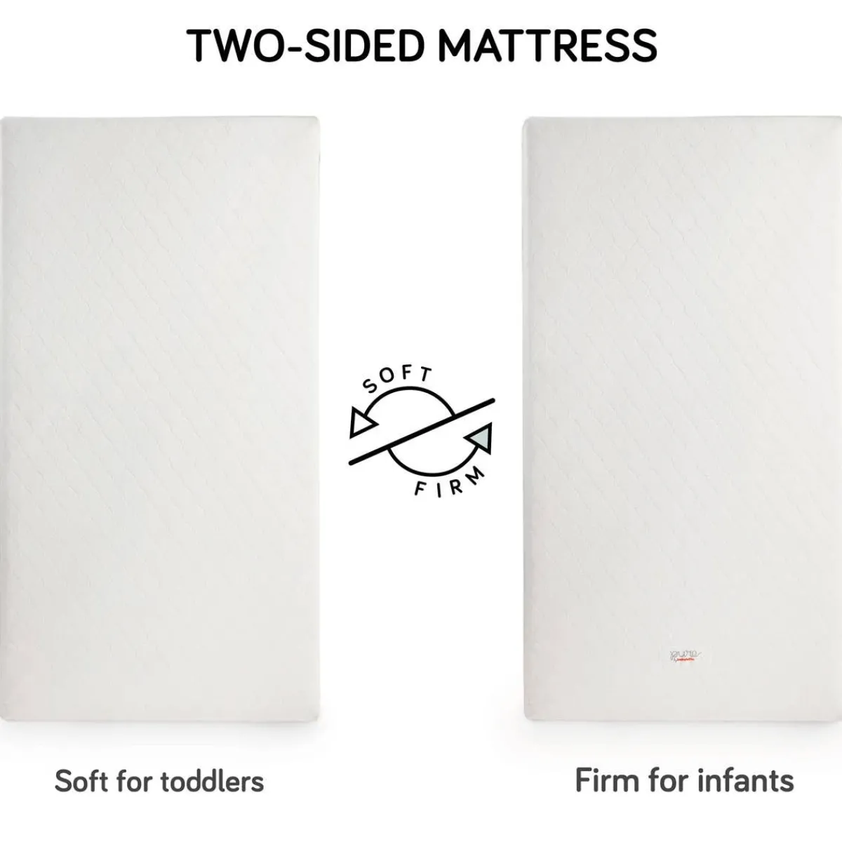 Crib Mattresses-Babyletto Pure Core Full Size Crib Mattress