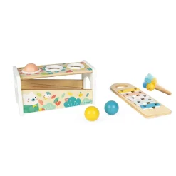 Wooden Toys|Blocks + Shape Sorters-Janod Pure Tap Tap Xylo