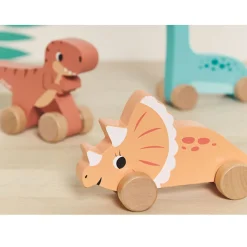 Cars + Trucks|Wooden Toys-Janod Push-Along Dinos