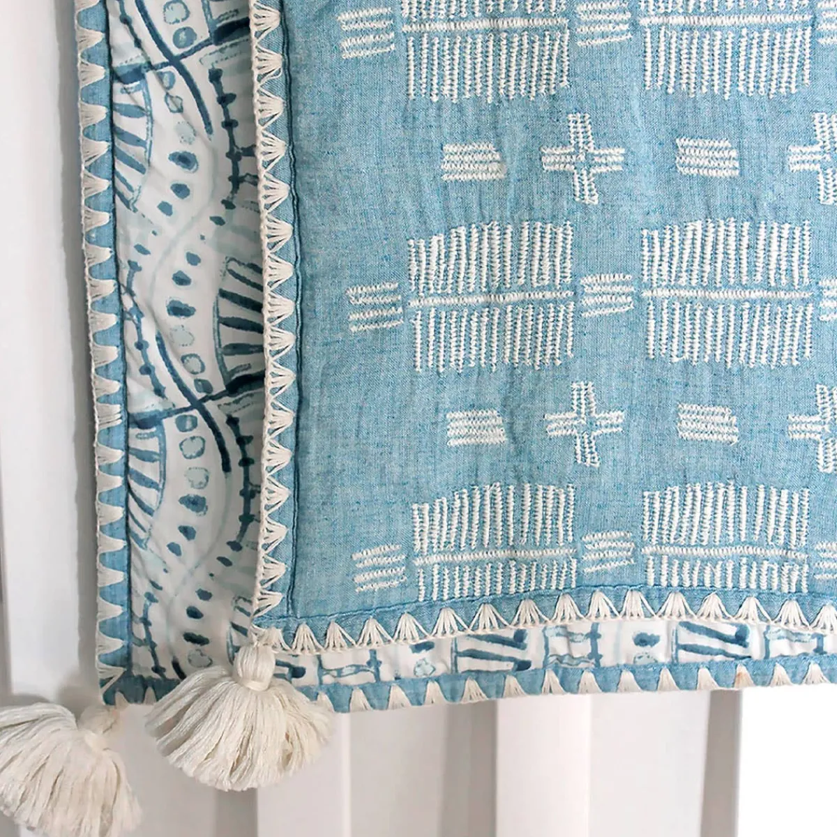 Kids Bedding|Blankets-Crane Baby Quilted Blanket