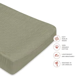 Changing Pads + Covers-Babyletto Quilted Muslin Changing Pad Cover