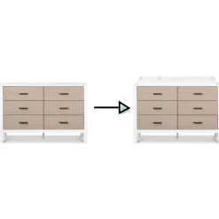 Dressers-DaVinci Radley 6 Drawer Dresser