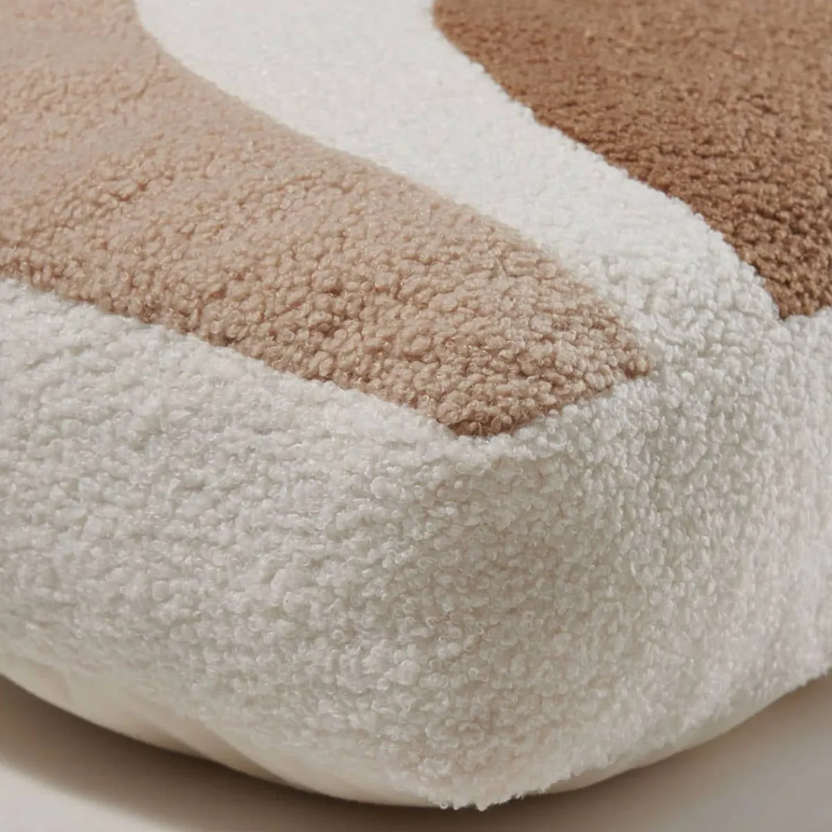 Pillows-Nordic Coast Company Rainbow Pillow Natural/Camel/Beige