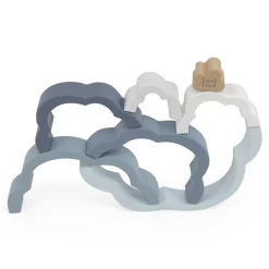 Puzzles|Wooden Toys-Label Label Rainbow Puzzle Cloud Blue