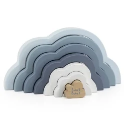 Puzzles|Wooden Toys-Label Label Rainbow Puzzle Cloud Blue