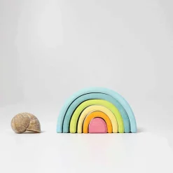 Wooden Toys-Grimm's Rainbow (Small) Pastel