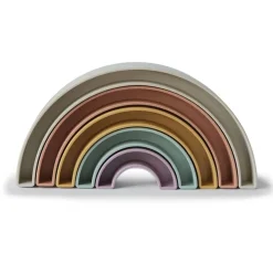 Stack + Nest Toys-Mushie Rainbow Stacker Toy