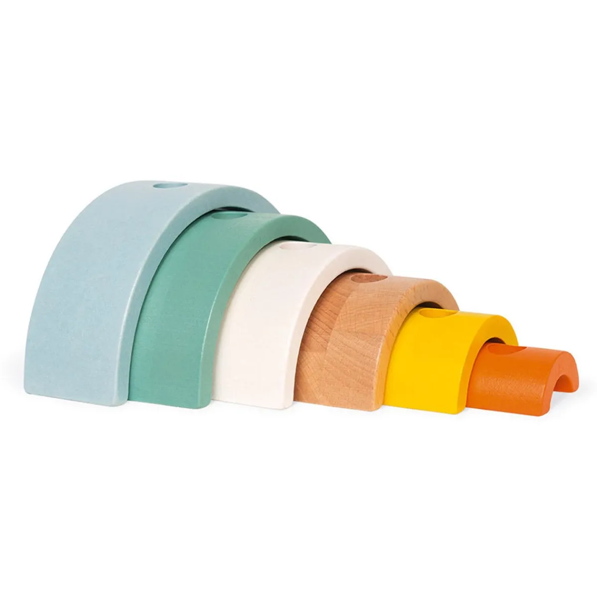 Wooden Toys|Pull Toys-Janod Rainbow Turtle