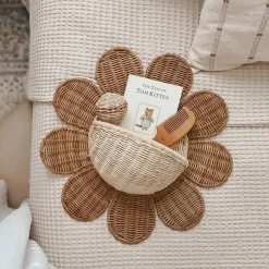 Storage|Wall Decor-Olli Ella Rattan Daisy Wall Basket