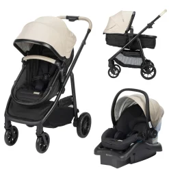 Travel Systems-Safety 1st Raya 6-in-1 Travel System Santorini Light