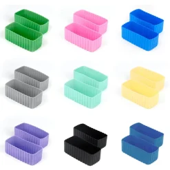 Kids Bento Boxes|Feeding Sets-MontiiCo Rectangle Bento Cups (2 Pack)