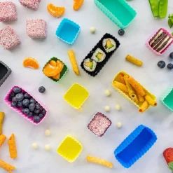 Kids Bento Boxes|Feeding Sets-MontiiCo Rectangle Bento Cups (2 Pack)