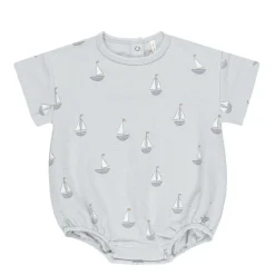 Rompers-Quincy Mae Relaxed Short Sleeve Bubble Romper