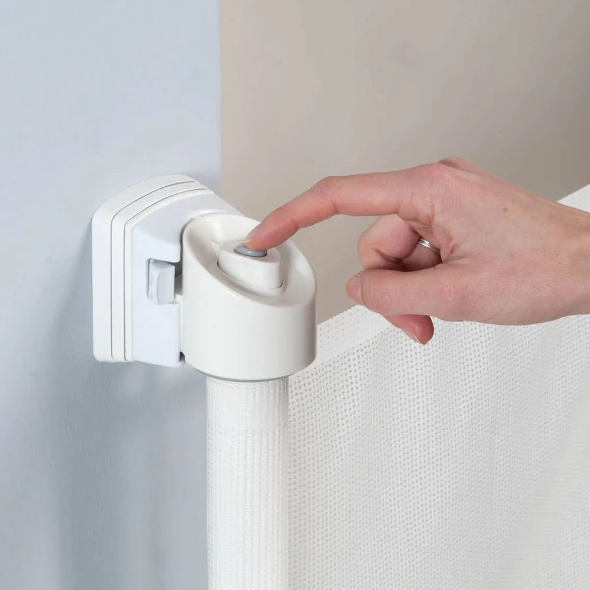 Baby Gates + Babyproofing-KidCo Retractable Safeway Gate - White