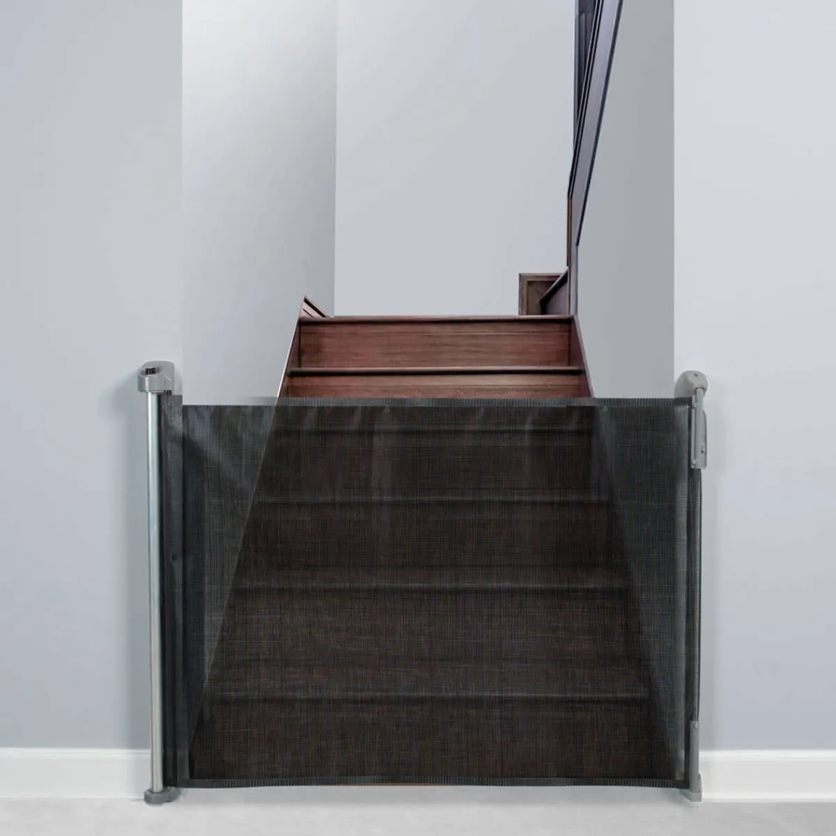 Baby Gates + Babyproofing-KidCo Retractable Safeway Gate - Black