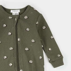 Onesies|Sleepers-Firsts by Petit Lem Ribbed Footed Sleeper