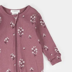 Onesies|Sleepers-Firsts by Petit Lem Ribbed Footed Sleeper