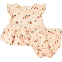 Skirts|Dresses-Firsts by Petit Lem Ribbed Outfit 2 Piece Set