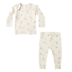 Pajamas-Quincy Mae Ribbed Tee & Legging Set