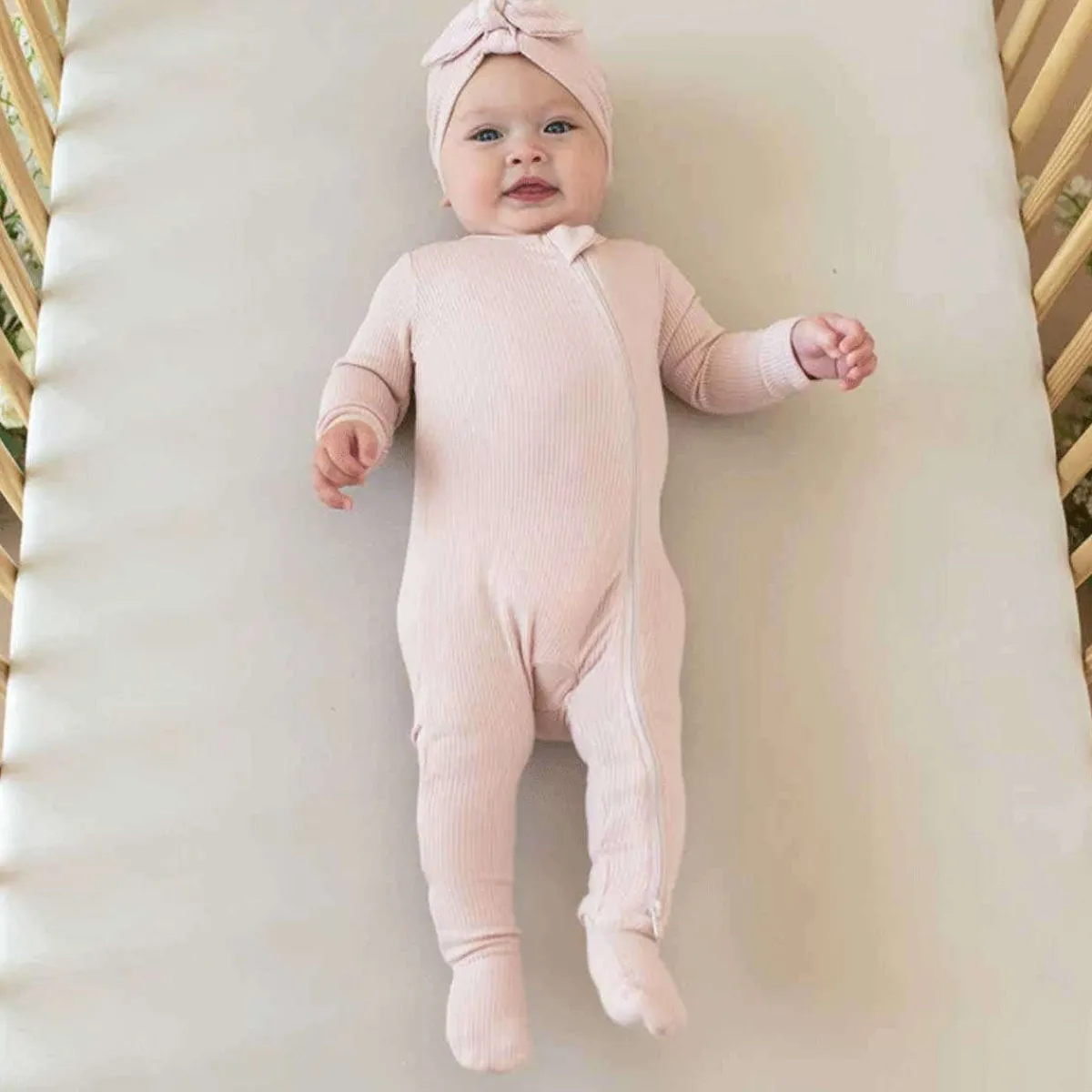 Onesies|Sleepers-Kyte Baby Ribbed Zippered Footie