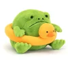 Plush Animals-Jellycat Ricky Rain Frog Rubber Ring