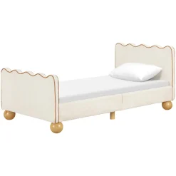 Twin Beds + Trundles|Wck Exclusive Furniture-Babyletto Rizo Twin Bed (Boucle)