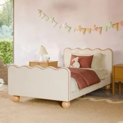 Twin Beds + Trundles|Wck Exclusive Furniture-Babyletto Rizo Twin Bed (Boucle)