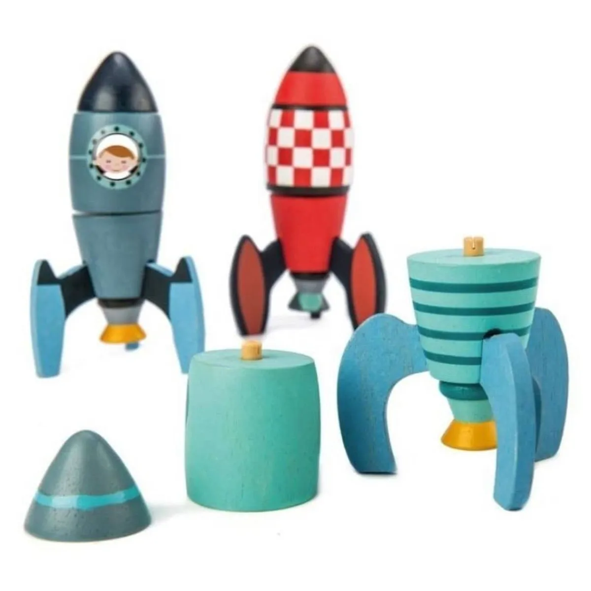 Pretend Play|Wooden Toys-Tender Leaf Toys Rocket Construction