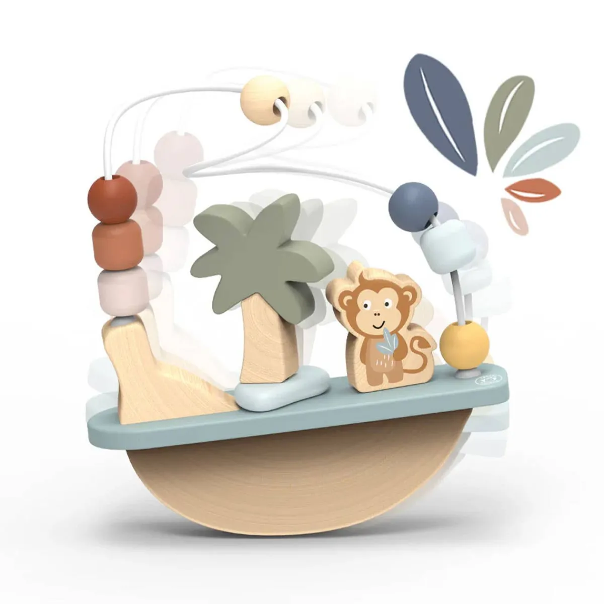 Wooden Toys-Speedy Monkey Rocking Beads Maze