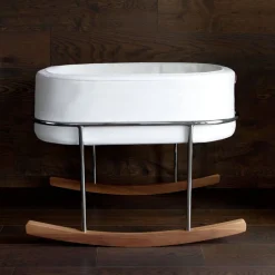 Cradles|Bassinets-Monte Design Rockwell Bassinet (Micro Suede)